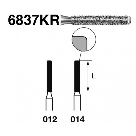 6837KR.314.014 KOMET diamante clinica 5 ud