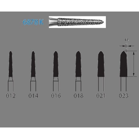 6878K.314.012 KOMET diamante clinica 5 ud