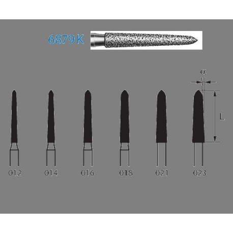 6879K.314.018 KOMET diamante clinica 5 ud