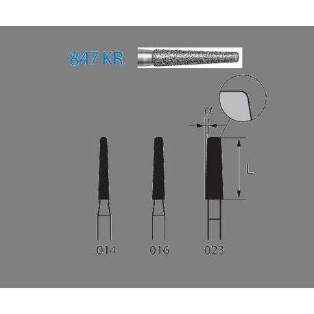 2848.314.018 KOMET diamante clinica S2000 5 ud