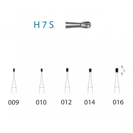 H7S.314.014 KOMET carburo clinica 5 ud