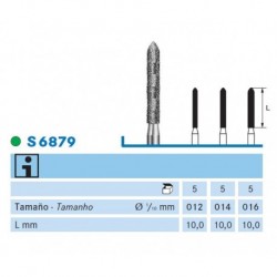 S6879.314.012 KOMET diamante clinica serie S 5 ud