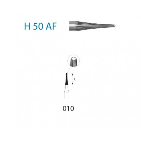 H50AF.314.010 KOMET carburo clinica 5 ud