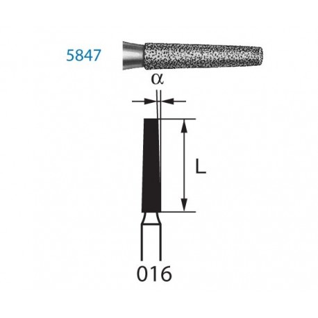 5847.314.016 KOMET diamante clinica 5 ud