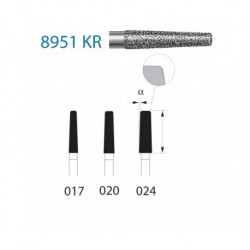 8951KR.314.017 KOMET diamante clinica 5 ud