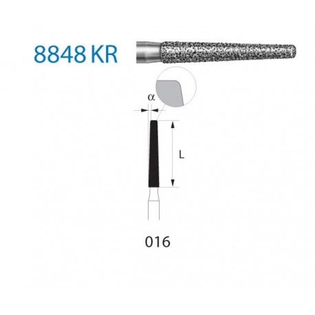 8848KR.314.016 KOMET diamante clinica 5 ud