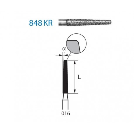 848KR.314.016 KOMET diamante clinica 5 ud