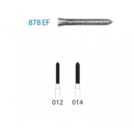 878EF.314.012 KOMET diamante clinica 5 ud