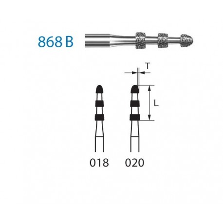 868B.314.020 KOMET diamante clinica 5 ud