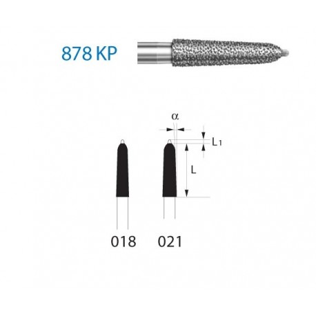 878KP.314.018 KOMET diamante clinica 5 ud