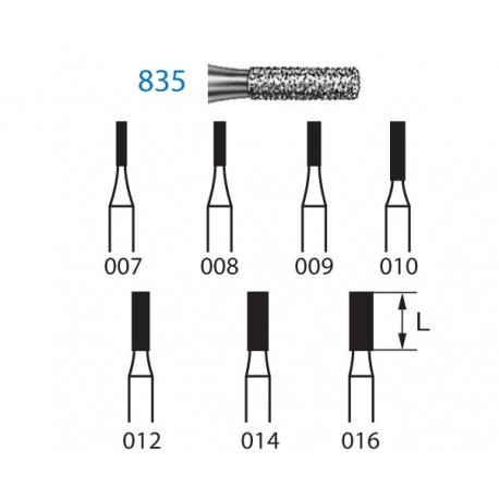 835.314.010 KOMET diamante clinica 5 ud