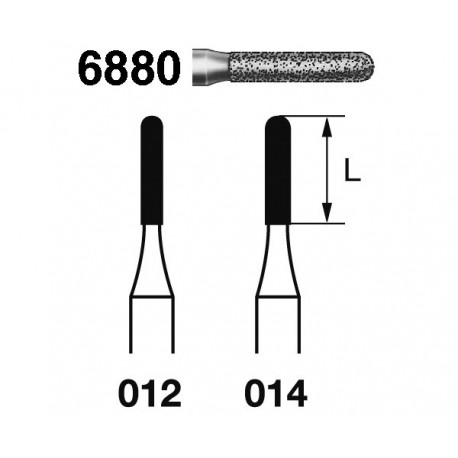 6880.314.012 KOMET diamante clinica 5 ud