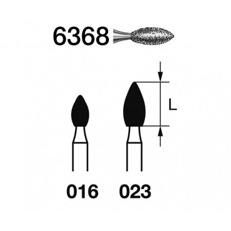 6368.314.016 KOMET diamante clinica 5 ud