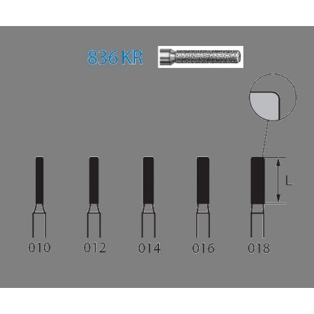 836KR.314.012 KOMET diamante clinica 5 ud