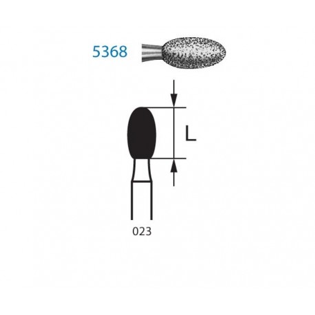 368UF.314.023 KOMET diamante clinica 5 ud