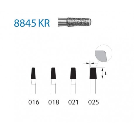 8845KR.314.025 KOMET diamante clinica 5 ud