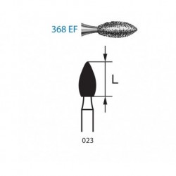 368EF.204.023 KOMET diamante clinica 5 ud