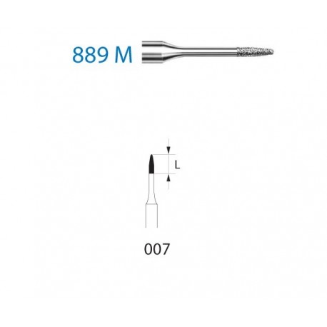 889M.314.007 KOMET diamante clinica 5 ud