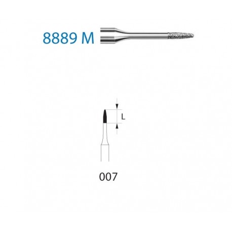 8889M.314.007 KOMET diamante clinica 5 ud