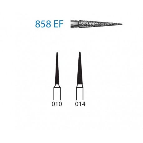 858EF.314.010 KOMET diamante clinica 5 ud