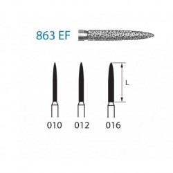 863EF.314.012 KOMET diamante clinica 5 ud