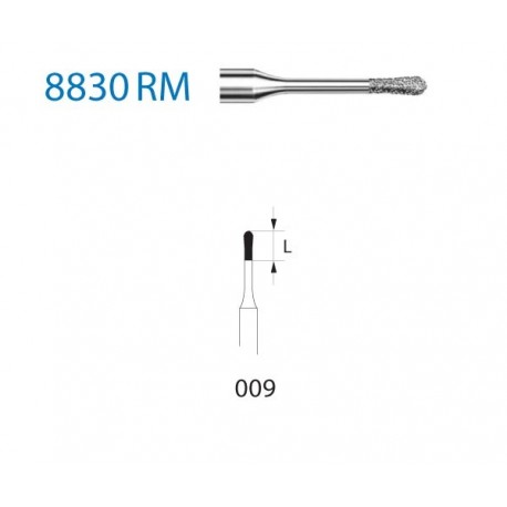 8830RM.314.009 KOMET diamante clinica 5 ud