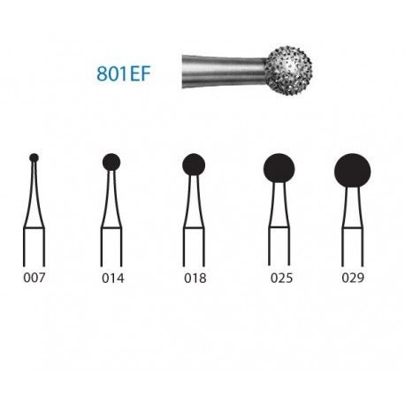 801EF.314.029 KOMET diamante clinica 5 ud