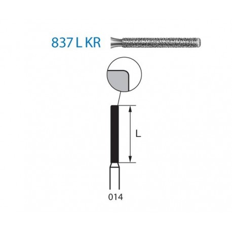 837LKR.314.014 KOMET diamante clinica 5 ud