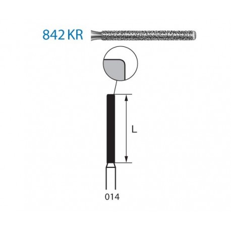 842KR.314.014 KOMET diamante clinica 5 ud