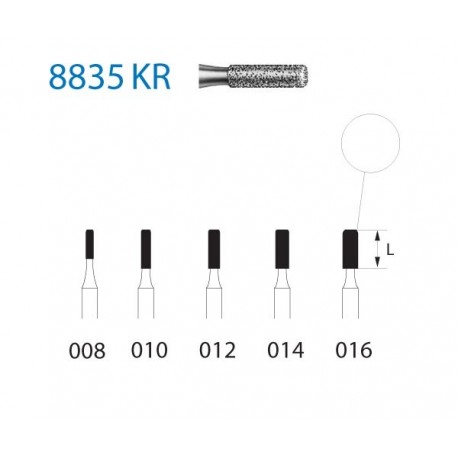 8835KR.314.014 KOMET diamante clinica 5 ud