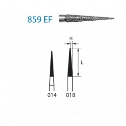 859EF.314.018 KOMET diamante clinica 5 ud