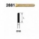 2881.314.016 KOMET diamante clinica S2000 5 ud