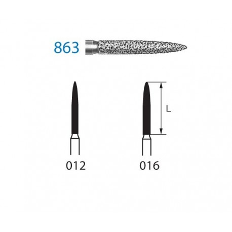 863.204.012 KOMET diamante clinica 5 ud