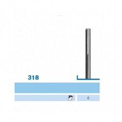 FRESERO KOMET A600S.000 aluminio plata (20fg/10ca)