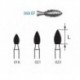 368EF.314.021 KOMET diamante clinica 5 ud