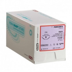 SUTURA PGAFA ABSORCION RAPIDA 3/0 SIN TEÑIR 18 " AGUJA C-6 18.7 MM CORTE INVERSO DE CÍRCULO 3/8